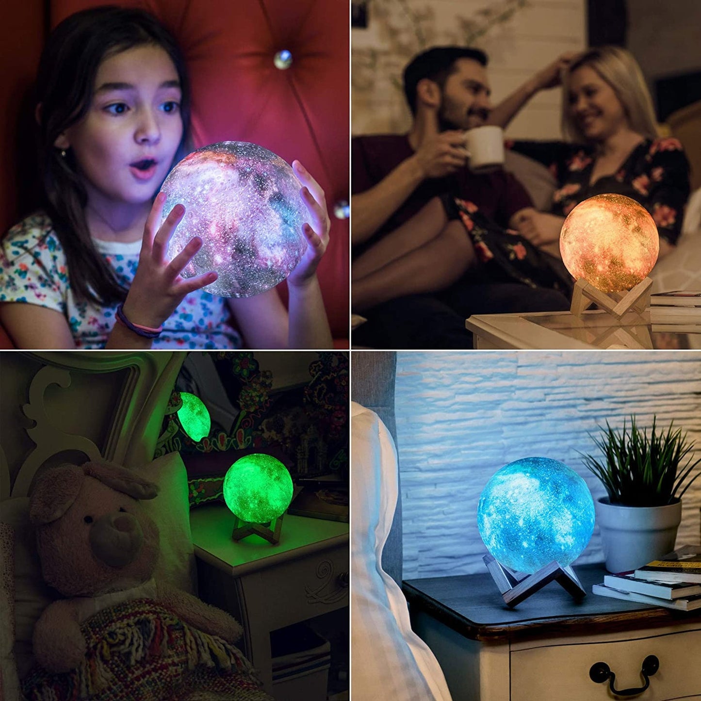 Moon Lamp with 16 LED Colors