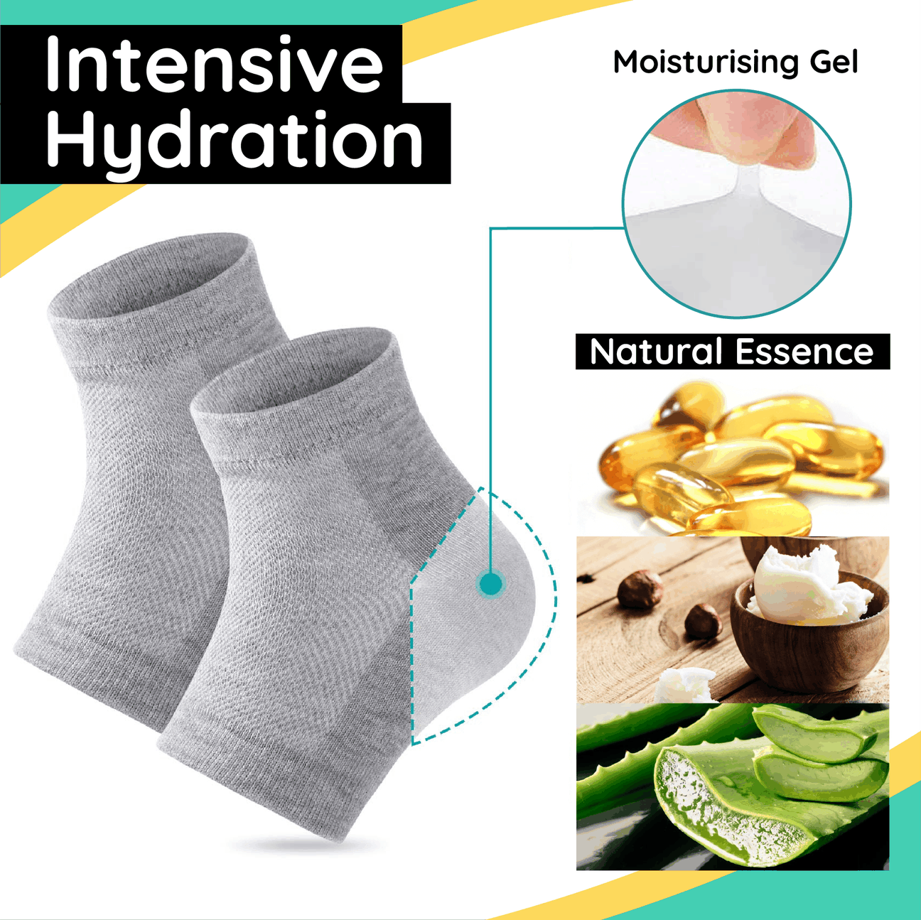 CHAUSSETTES À TALON HUMIDE