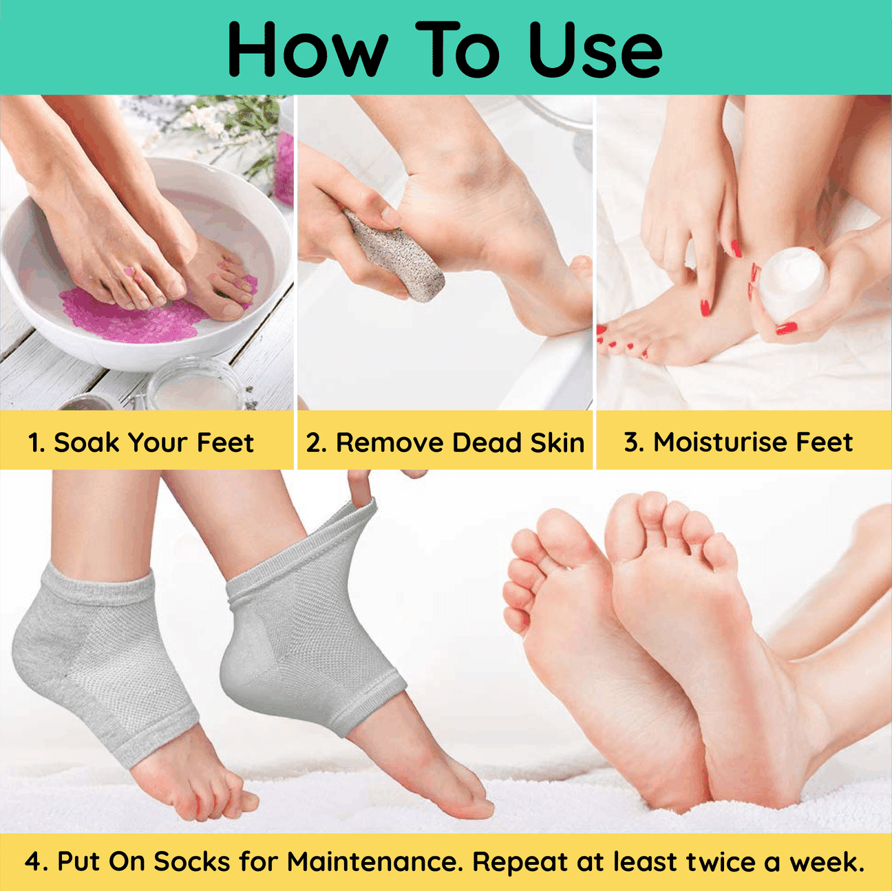 CHAUSSETTES À TALON HUMIDE