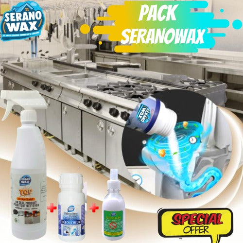 KIT de 3 Produits Degraissant & Déboucheur - Anti-insectes (2 bouteilles + Un Cadeau)